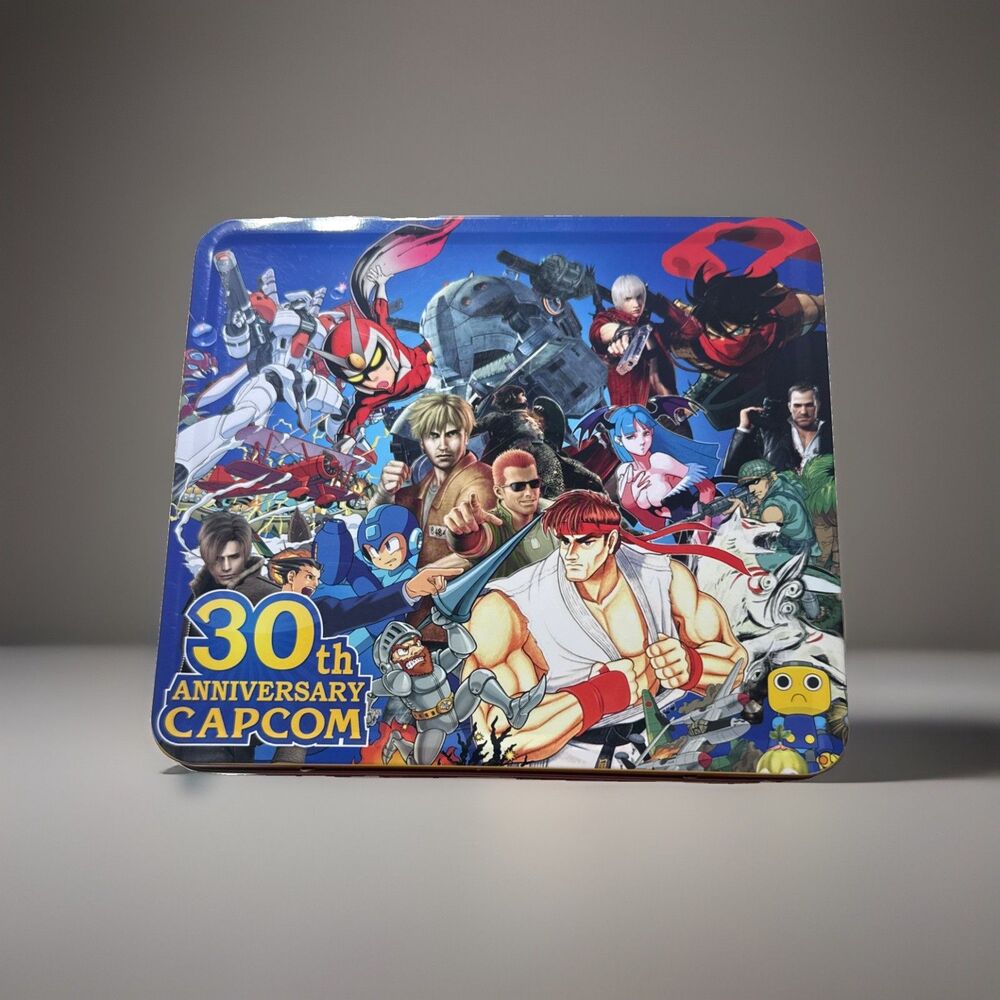 30th Anniversary CAPCOM Limited Edition Classic Metal Lunchbox w/ Thermos